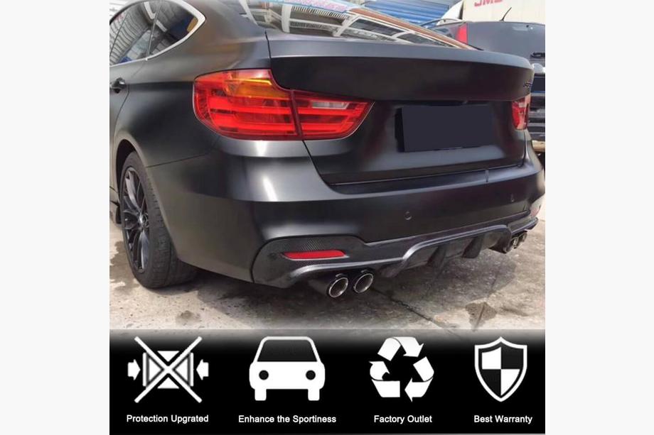 BMW 3 Series F34 2013–2020 Diffuseur Arriere V4 (pour F34 M-Sport, Carbone) Photo 2