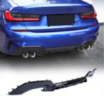 BMW 3 Series G20/G21 2018- Diffuseur de Pare-chocs Arrière FRP V2 (2022+, M-Sport) photo 1