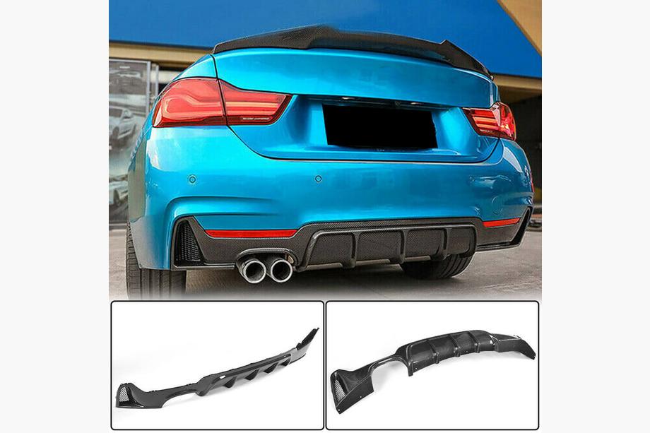 BMW 4 Series F32/F33/F36 2012-2020 Diffuseur de Pare-chocs Arrière Carbone ABS V5 (M-Sport) Photo 2