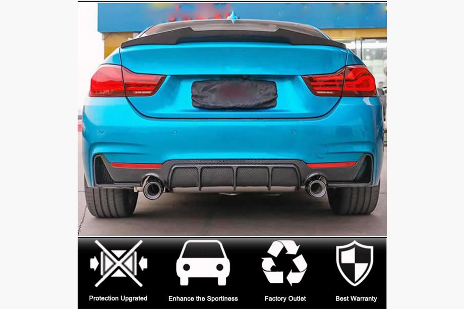 BMW 4 Series F32/F33/F36 2012-2020 Diffuseur Arrière V3 (pour M-Sport, Carbone) Photo 2