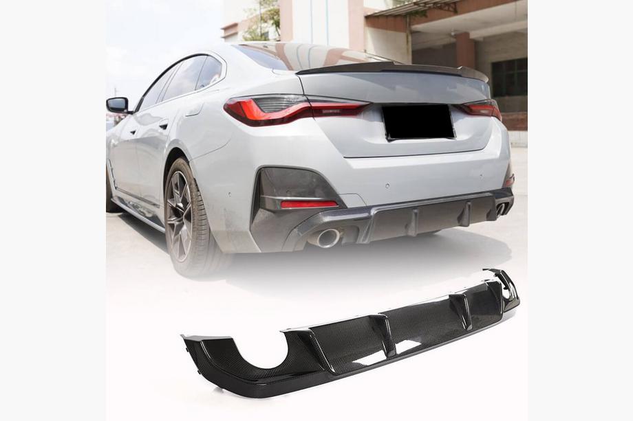 BMW 4 Series G22/23/26 2020- Diffuseur Arriere V1 pour G26 M-Sport, Carbone Photo 1
