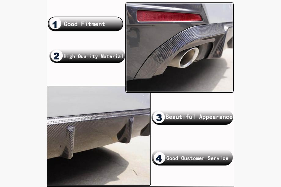 BMW 4 Series G22/23/26 2020- Diffuseur Arriere V1 pour G26 M-Sport, Carbone Photo 3