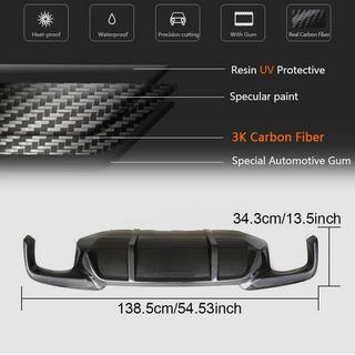Diffuseur Arriere V1 pour F10 M-Sport, Carbone photo 4