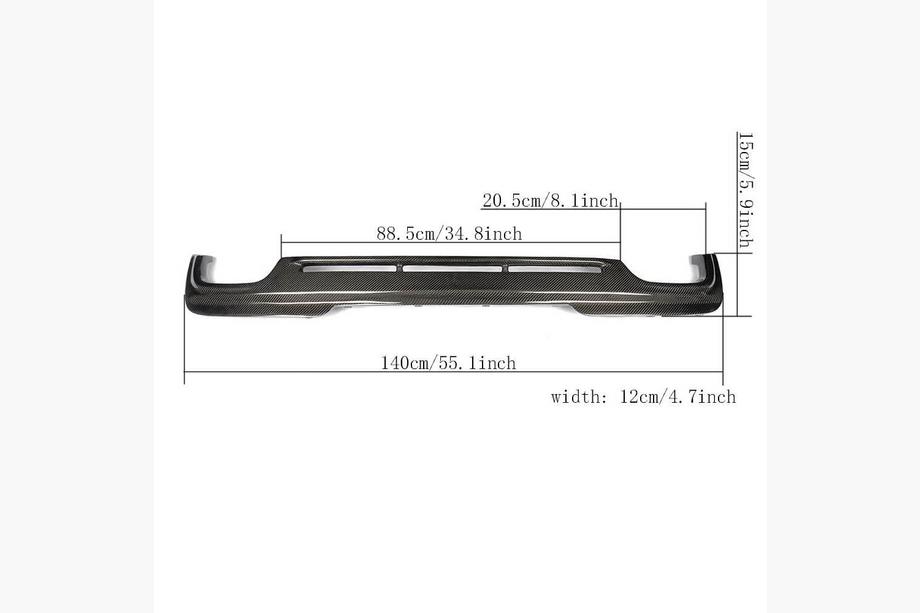 BMW 5 Series F10/F11 2010–2016 Diffuseur Arriere V4 pour F10 M-Sport, Carbone Photo 5
