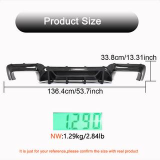 Diffuseur Arriere V3 pour F10 M5, Carbone photo 4