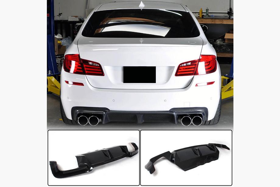 BMW 5 Series F10/F11 2010–2016 Diffuseur Arrière V4 pour F10 M5, Carbone Image