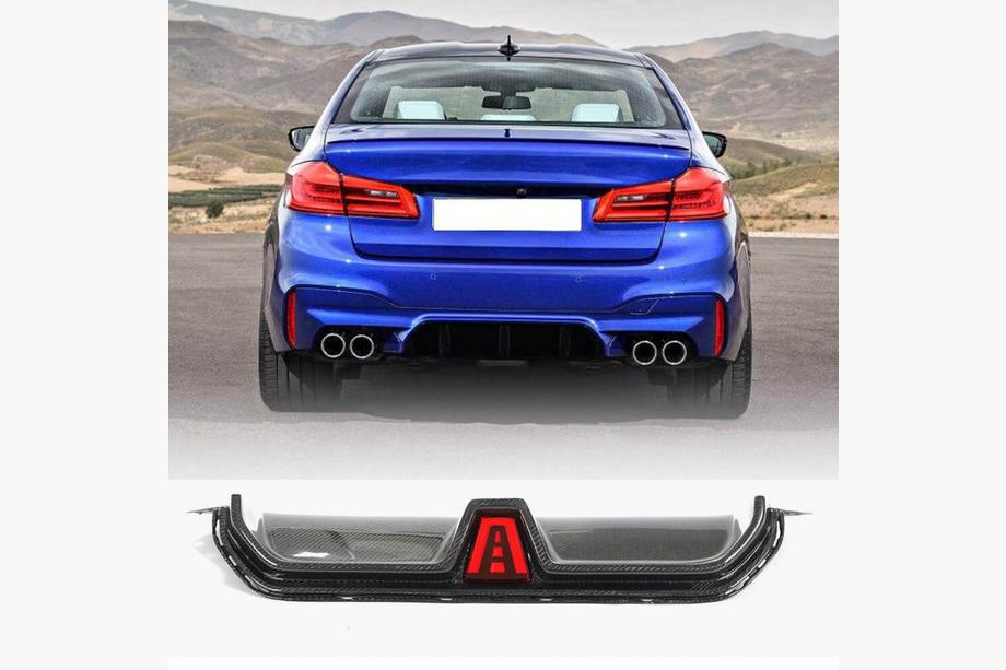 BMW Série 5 G30/G31 2017–2023 Diffuseur arrière V2 pour M5 F90 (Carbone) Photo 1