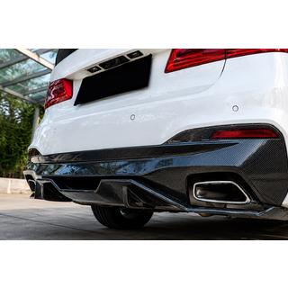 Diffuseur de pare-chocs arrière V4 (pour M-Sport/M5 F90, Carbone) BMW Série 5 G30/G31 2017–2023 photo 3