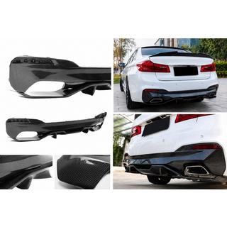 Diffuseur de pare-chocs arrière V4 (pour M-Sport/M5 F90, Carbone) BMW Série 5 G30/G31 2017–2023 photo 1