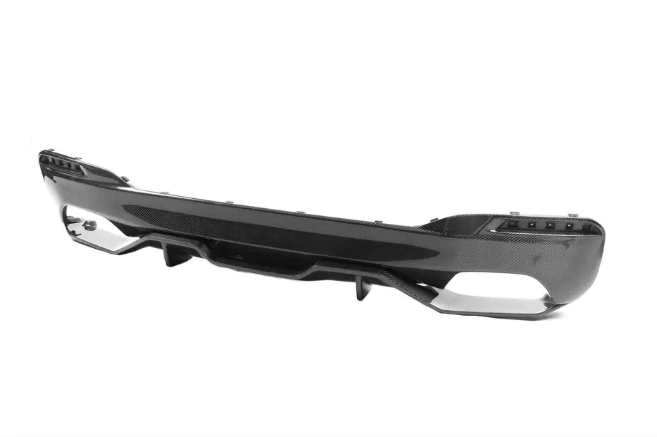 BMW Série 5 G30/G31 2017–2023 Diffuseur de pare-chocs arrière V4 (pour M-Sport/M5 F90, Carbone) Photo 5
