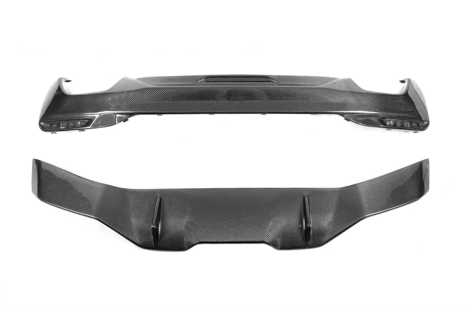 BMW Série 5 G30/G31 2017–2023 Diffuseur de pare-chocs arrière V4 (pour M-Sport/M5 F90, Carbone) Photo 13