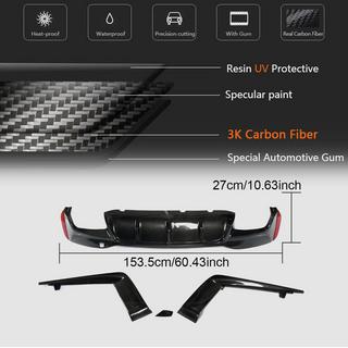 Diffuseur de pare-chocs arrière V5 (pour M-Sport/M5 F90, carbone) BMW Série 5 G30/G31 2017–2023 photo 3
