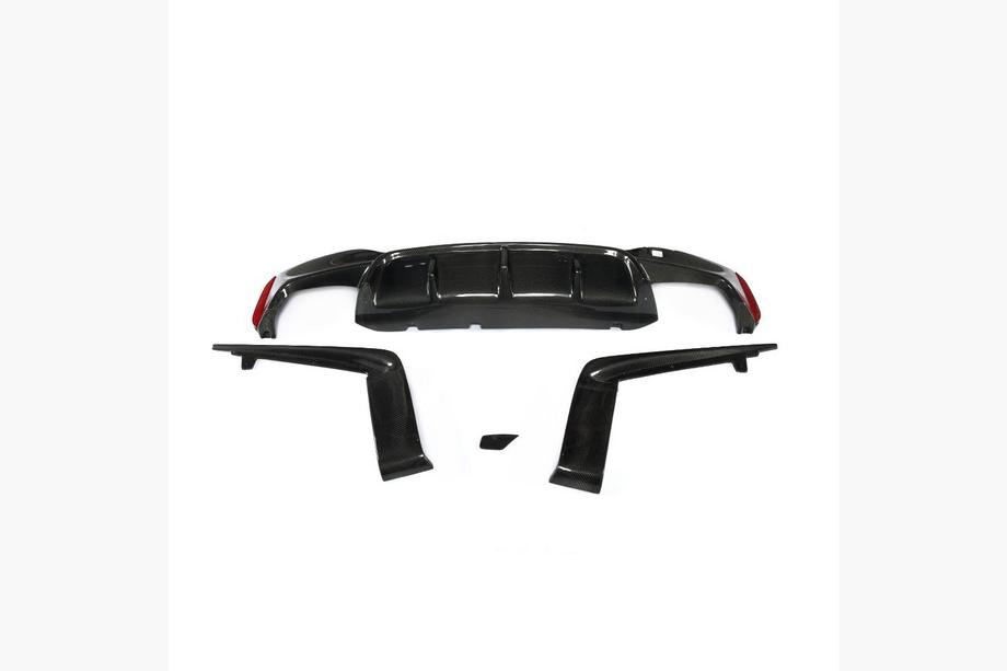 BMW Série 5 G30/G31 2017–2023 Diffuseur de pare-chocs arrière V5 (pour M-Sport/M5 F90, carbone) Photo 1