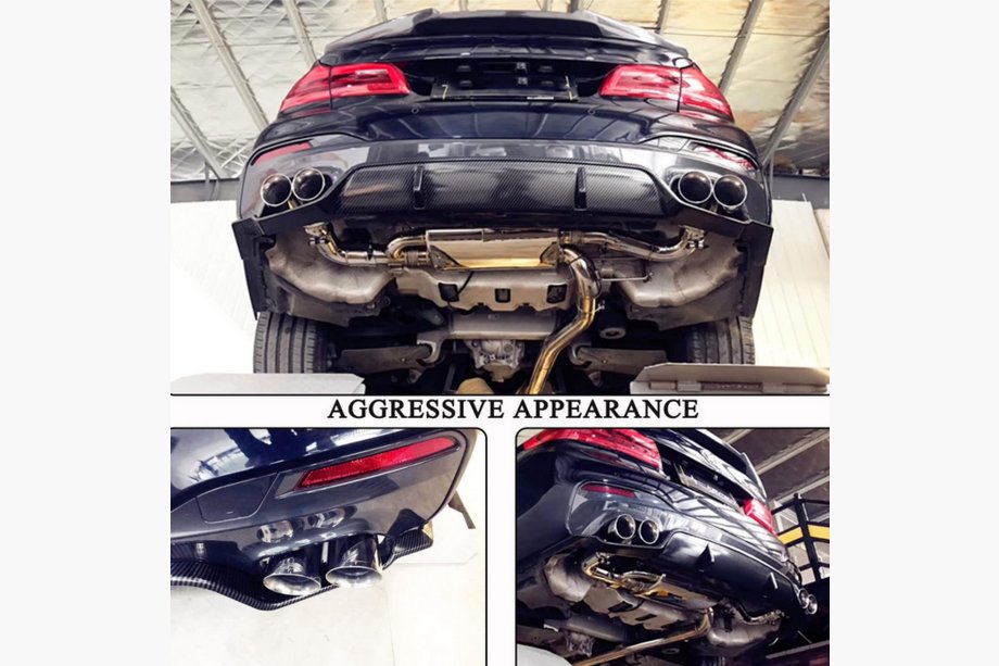 BMW Série 5 G30/G31 2017–2023 Diffuseur arrière V6 (pour M-Sport, carbone) Photo 3