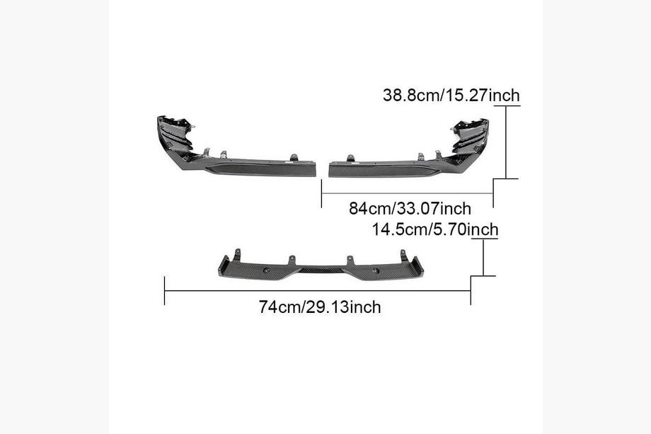 BMW 5/i5 Series G60/G60E/G61 2023- Diffuseur de Pare-chocs Arrière (pour M-Sport, Carbone) Photo 3