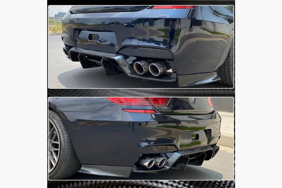 BMW 6 Series F12/F13/F06 2011-2018 Diffuseur de Pare-chocs Arrière FRP V6 (pour M6) Photo 4