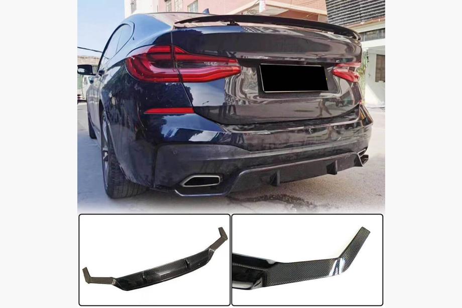 BMW 6 Series G32 2017- Diffuseur de Pare-chocs Arrière V1 pour M-Sport 2017-2020, Carbone Photo 1