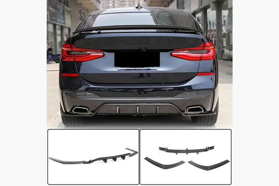 BMW 6 Series G32 2017- Diffuseur de Pare-chocs Arrière V2 (pour M-Sport 2017-2020, Carbone) Image