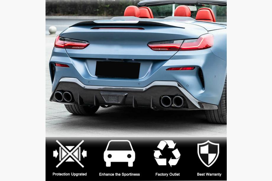 BMW 8 Series G14/G15/G16 2018- Diffuseur Arriere V1 pour G14/G15 M-Sport, Carbone Photo 2