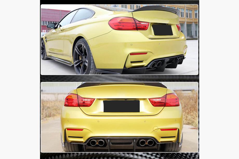 BMW 3 Series F30/F31 2012-2019 Diffuseur de Pare-chocs Arriere V1 (pour F80, Carbone) Photo 3