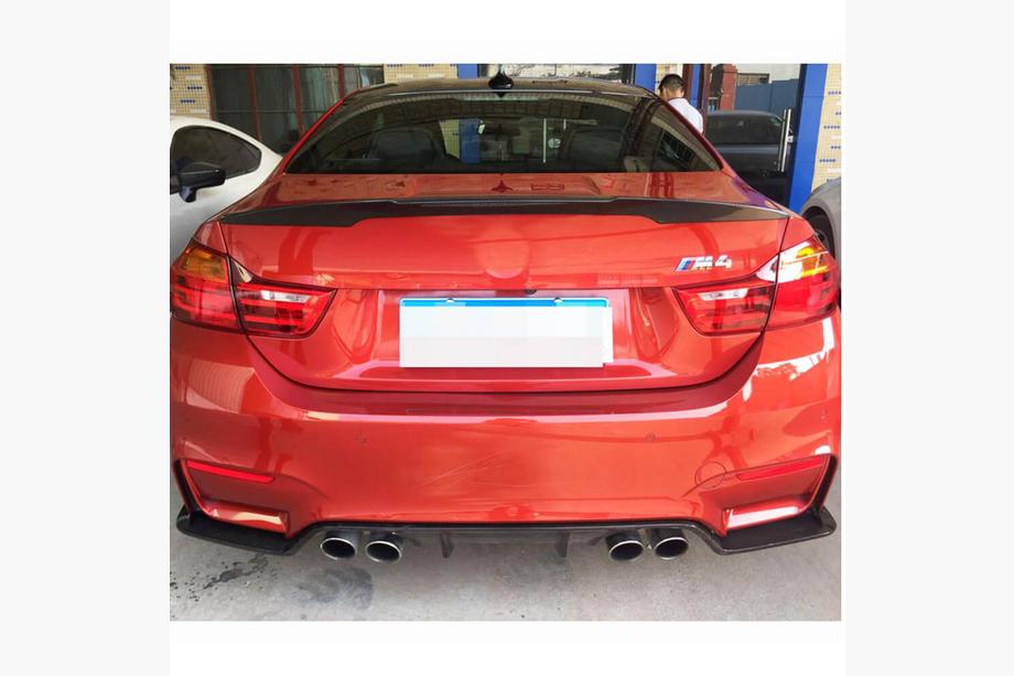 BMW 3 Series F30/F31 2012-2019 Diffuseur de Pare-chocs Arrière V3 (pour F80, Carbone) Photo 3