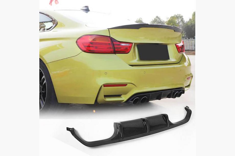 BMW 3 Series F30/F31 2012-2019 Diffuseur Arrière V8 (pour F80, Carbone) Photo 2