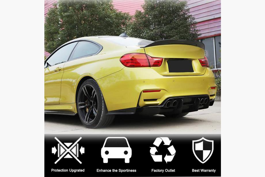 BMW 4 Series F32/F33/F36 2012-2020 Diffuseur de Pare-chocs Arrière V1 pour F82/F83, Carbone Photo 2