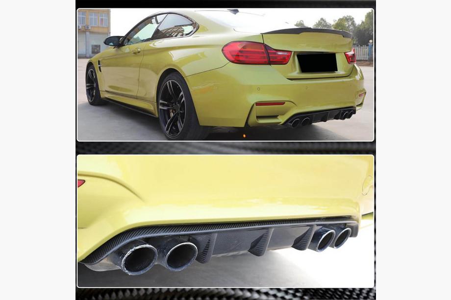 BMW 4 Series F32/F33/F36 2012-2020 Diffuseur Arriere V10 (pour F82/F83, Carbone) Photo 1
