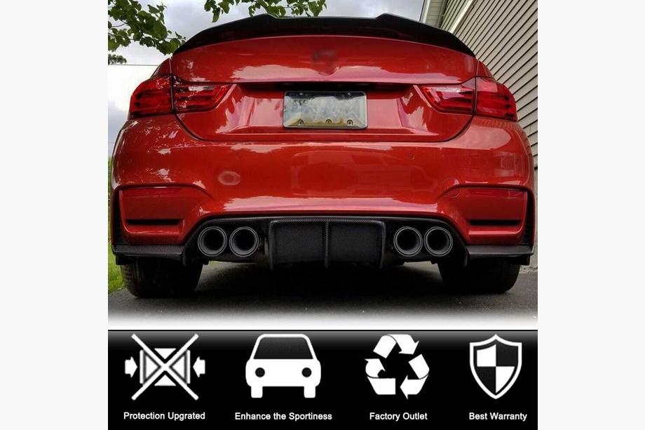 BMW 4 Series F32/F33/F36 2012-2020 Diffuseur de Pare-chocs Arrière Carbone ABS V14 (pour F82/F83) Photo 3
