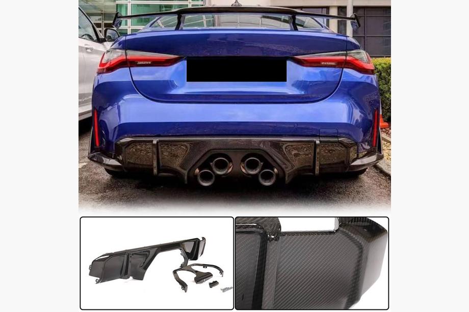 BMW 3 Series G20/G21 2018- Diffuseur Arrière V2 (pour G80, Carbone) Photo 1