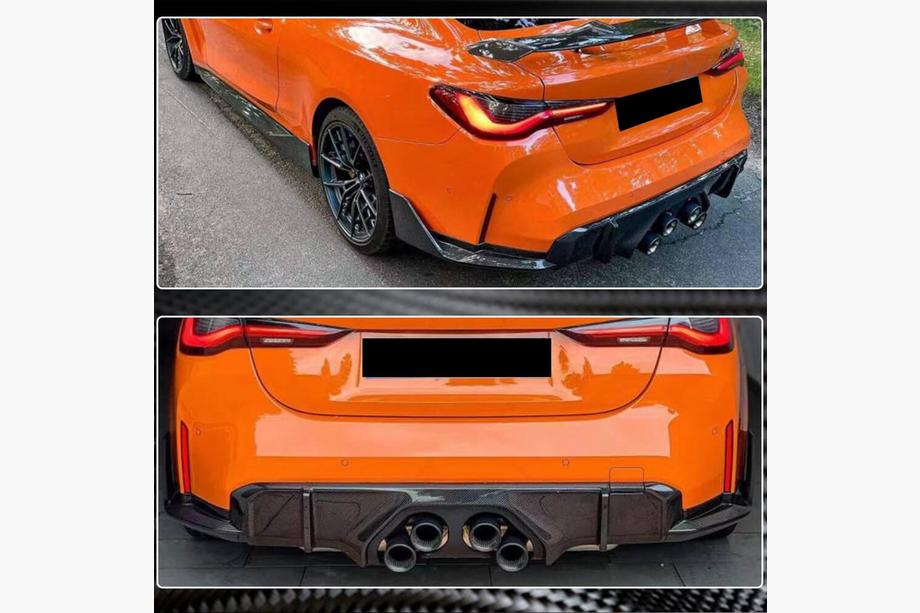 BMW 3 Series G20/G21 2018- Diffuseur Arrière V2 (pour G80, Carbone) Photo 3