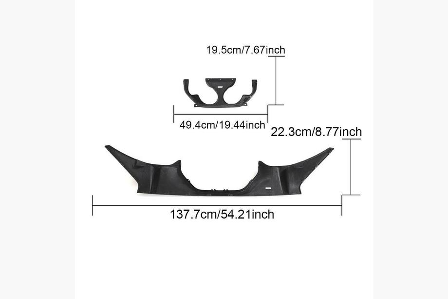 BMW 2 Series G42 2021- Diffuseur de Pare-chocs Arriere Carbone V2 (G87) Photo 4