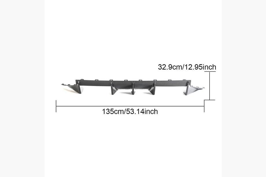 BMW 2 Series G42 2021- Diffuseur de Pare-chocs Arriere V3 (pour G87, Carbone) Photo 2
