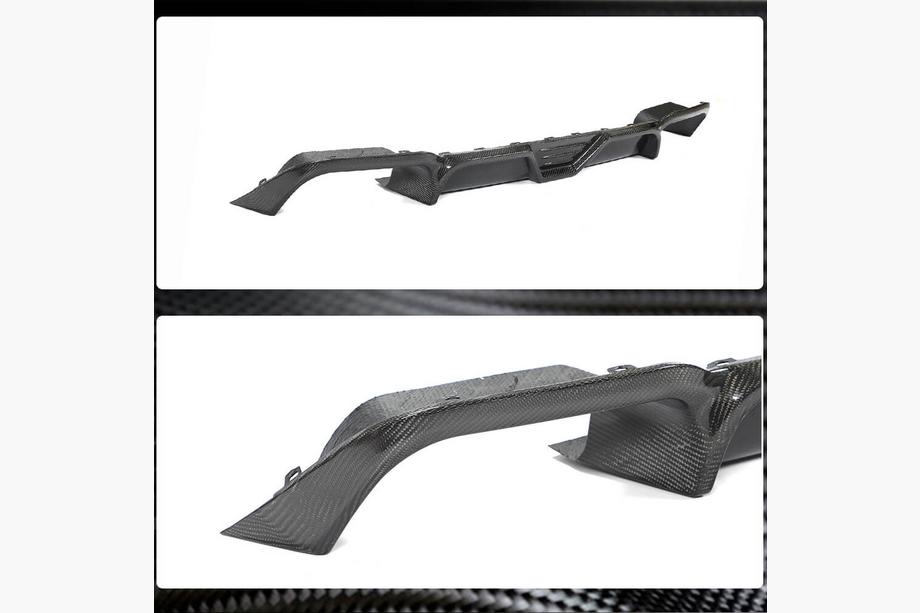 BMW X3 G01 2018- Diffuseur de pare-chocs arrière V2 (pour F97 2018-2021, Carbone) Photo 2
