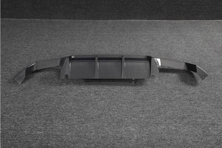 BMW X4 G02 2018- Diffuseur de Pare-chocs Arrière (pour F98 2022-2025, Carbone) Photo 10