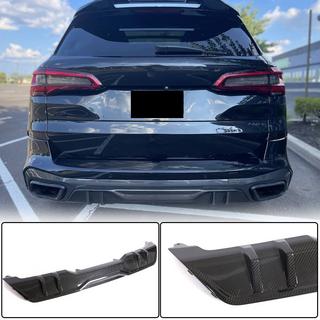 Diffuseur de Pare-chocs Arrière V1 (2018-2022, Carbone Réel) BMW X5 G05 2019–2026 photo 1