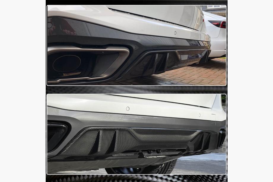 BMW X5 G05 2019–2026 Diffuseur de Pare-chocs Arrière V1 (2018-2022, Carbone Réel) Photo 4