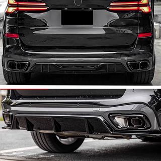 Diffuseur de Pare-chocs Arrière V4 (2018-2022, Noir Brillant) BMW X5 G05 2019–2026 photo 2