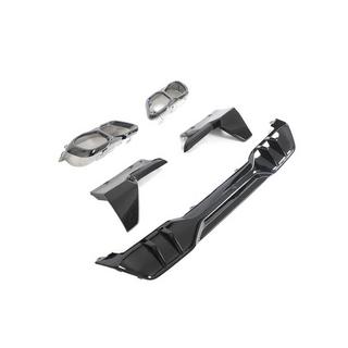 Diffuseur de Pare-chocs Arrière V4 (2018-2022, Noir Brillant) BMW X5 G05 2019–2026 photo 4