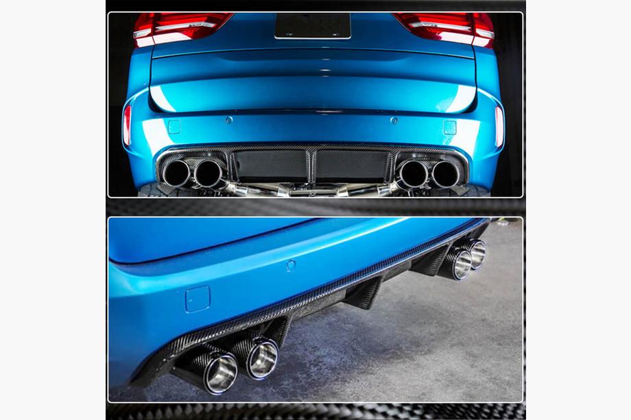 BMW X5 F15 2013-2018 Diffuseur arrière V2 (pour F85, carbone) Photo 5