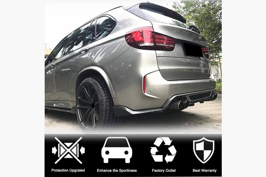 BMW X6 F16 2014-2019 Diffuseur arrière V1 (pour F86, carbone) Photo 2