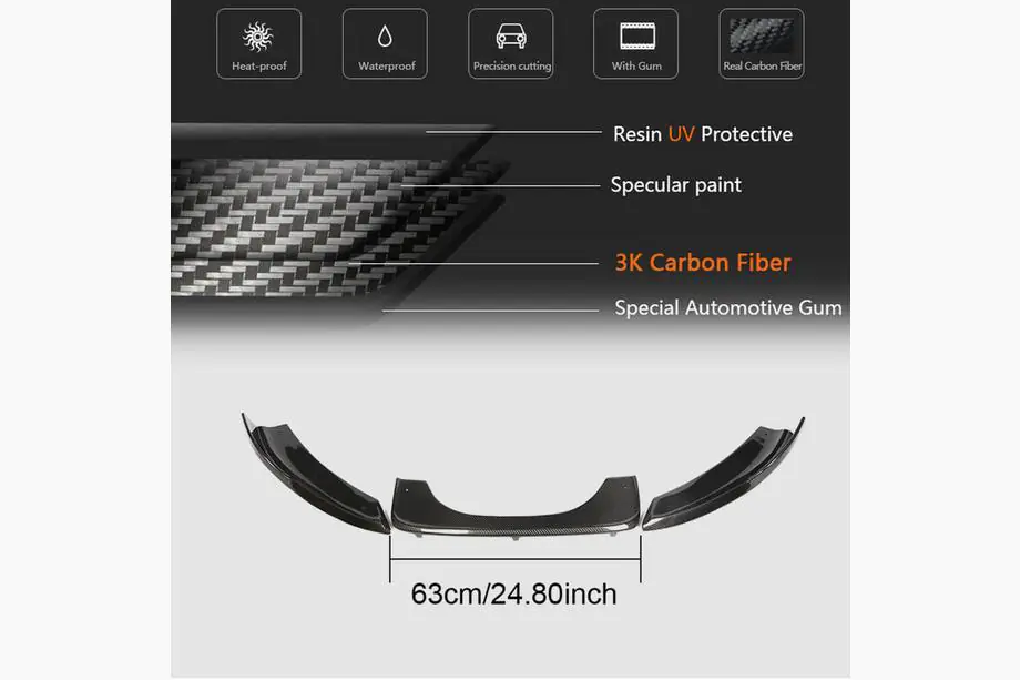 BMW X6 F16 2014-2019 Diffuseur Arrière V2 (pour F86, Carbone) Photo 5