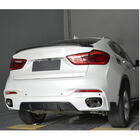 BMW X6 F16 2014-2019 Diffuseur de Pare-Chocs Arrière V1 (pour M-Sport, Carbone) photo 2