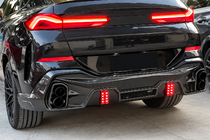 BMW X6 G06 2019–2027 Diffuseur arrière pour M-Sport (2018-2022, carbone) photo 3