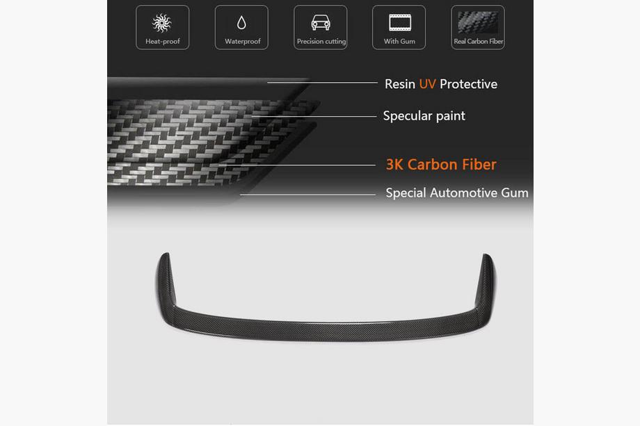 BMW 1 Series E81/E82/E87/E88 2004-2011 Aileron arrière (pour E81/E87, Carbone) Photo 8
