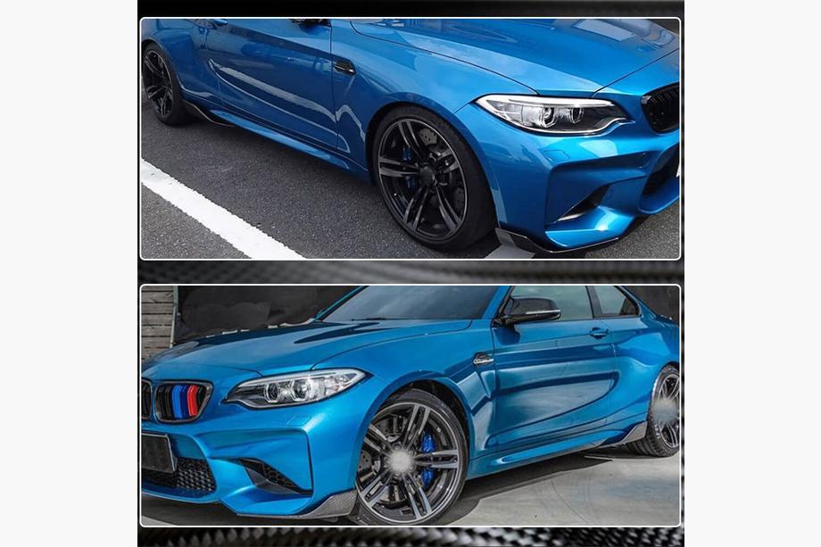 BMW 2 Series F22/F23 2014-2021 Extensions de bas de caisse Carbon V5 (pour M-Competition) Photo 5