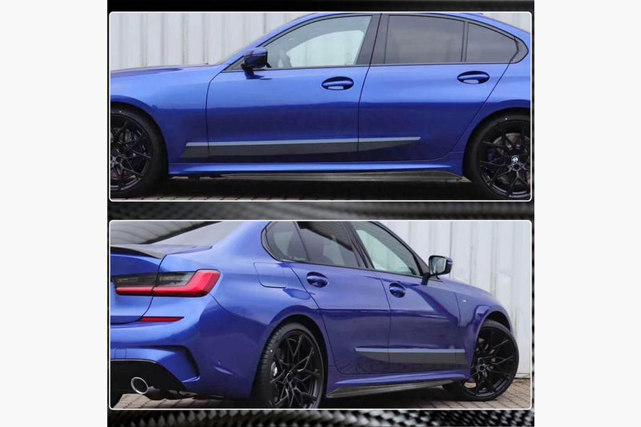 BMW 3 Series G20/G21 2018- Bas de caisse V4 (pour G20 M-Sport, carbone) Photo 2