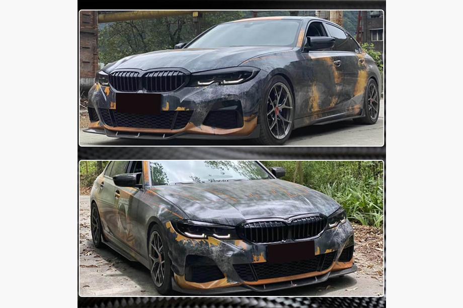 BMW 3 Series G20/G21 2018- Extensions de bas de caisse V3 (pour G20 M-Sport, carbone) Photo 4