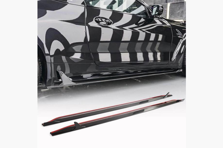BMW 3 Series G20/G21 2018- Extensions de bas de caisse V6 (pour G80, Carbone) Photo 1