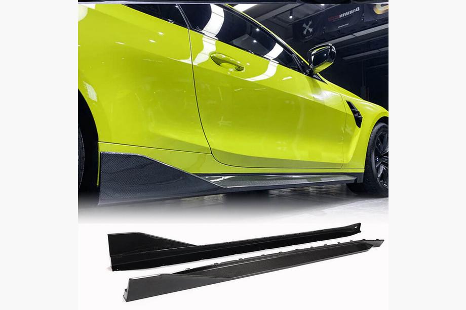 BMW 4 Series G22/23/26 2020- Extensions de Bas de Caisse V1 (pour G82/G83, Carbone) Photo 1